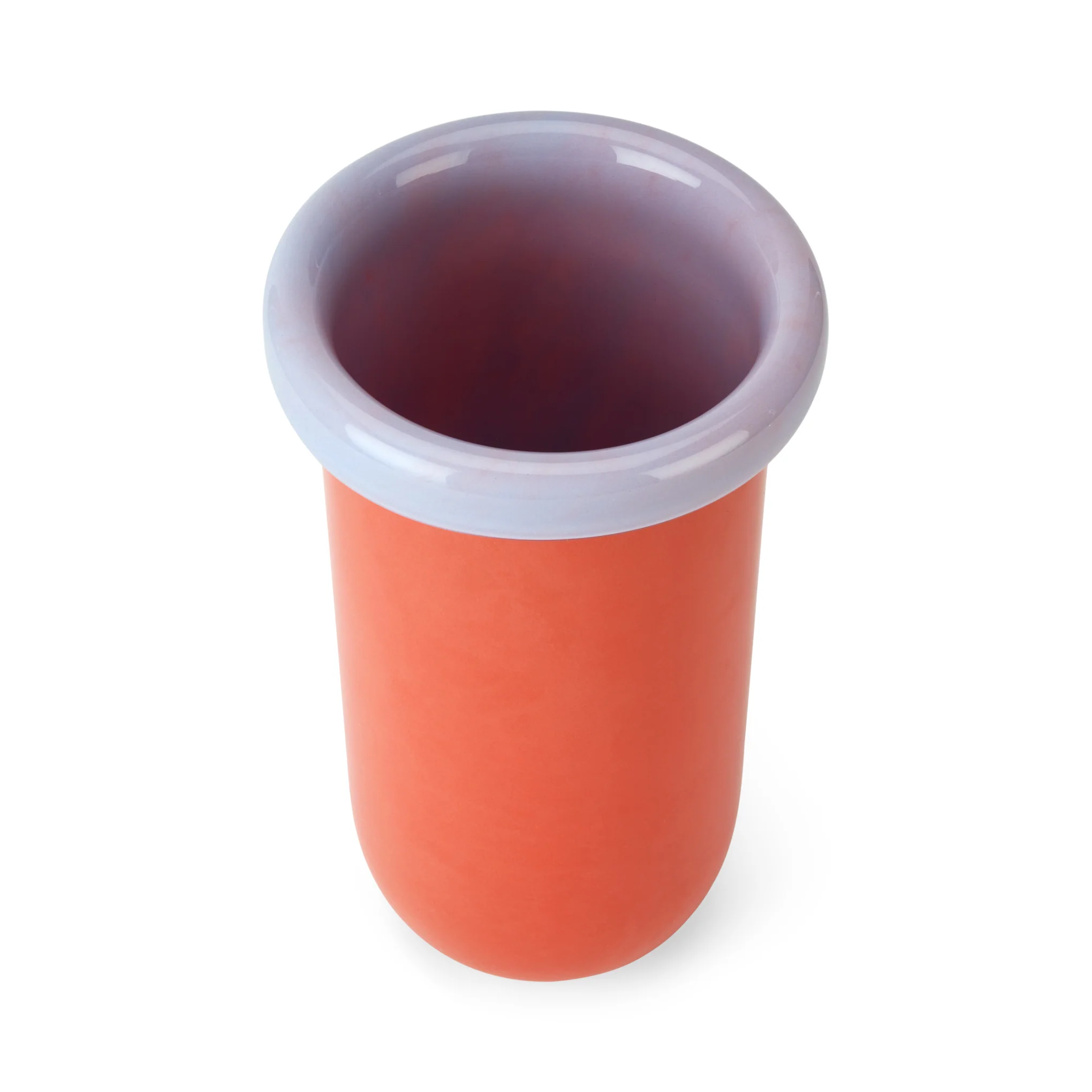 Plegado Glass Vase - Orange/ Pale Pink - Image 4