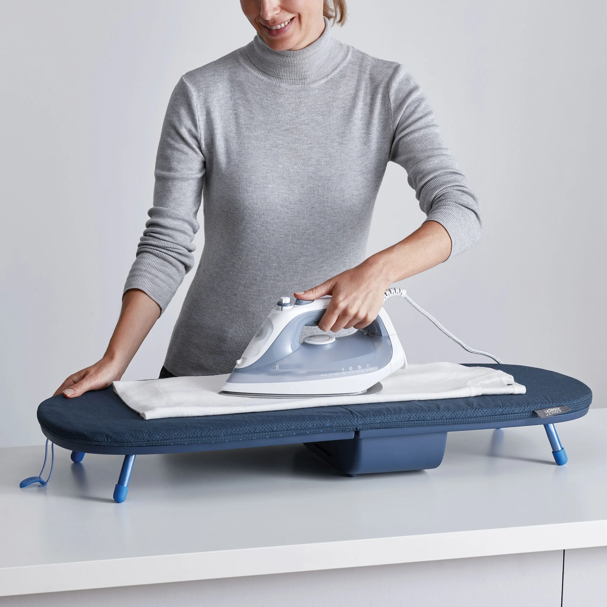 Joseph Joseph Pocket Plus Folding Ironing Board - Blue - Image 2