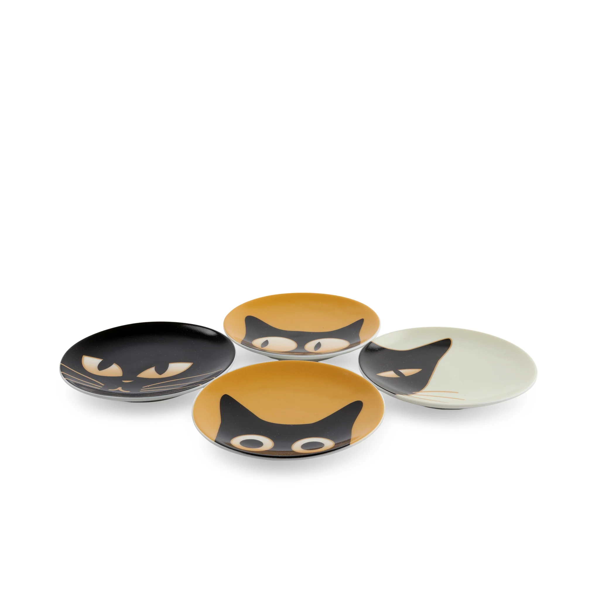 Porcelain Cat Plate - Set of 4 - Image 6