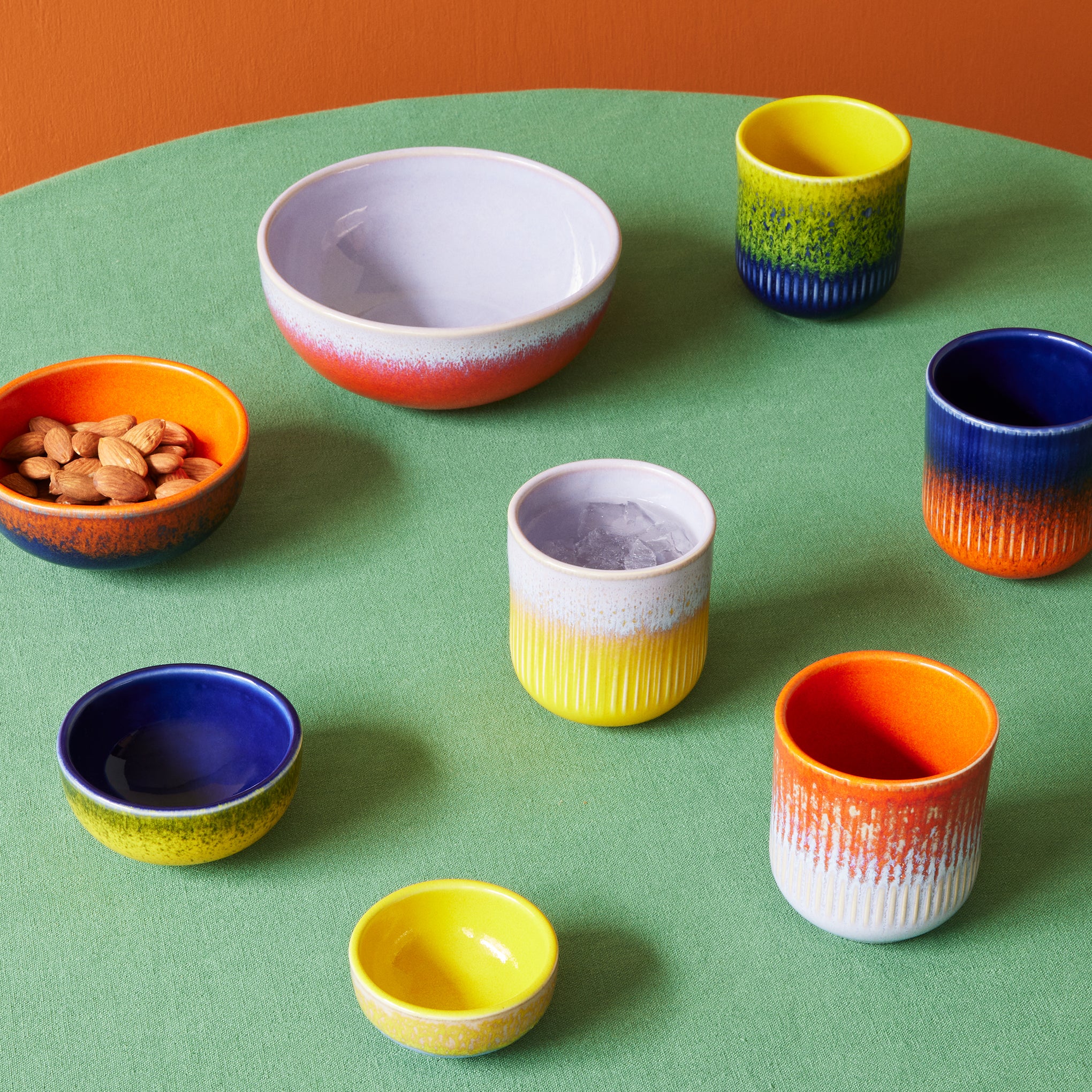Portuguese Glazed Ceramic Nesting Bowls - Image 4