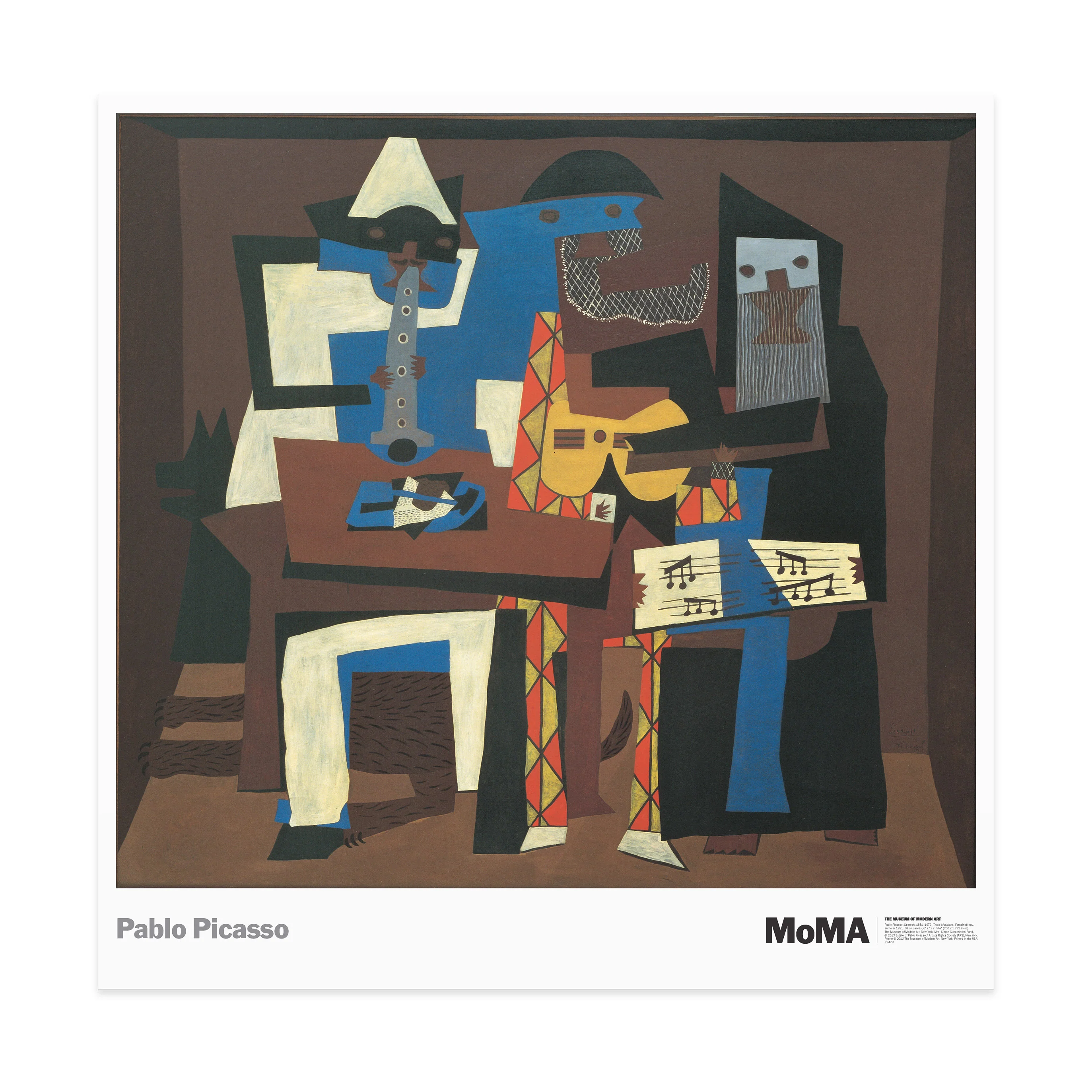 Poster Picasso: Three Musicians