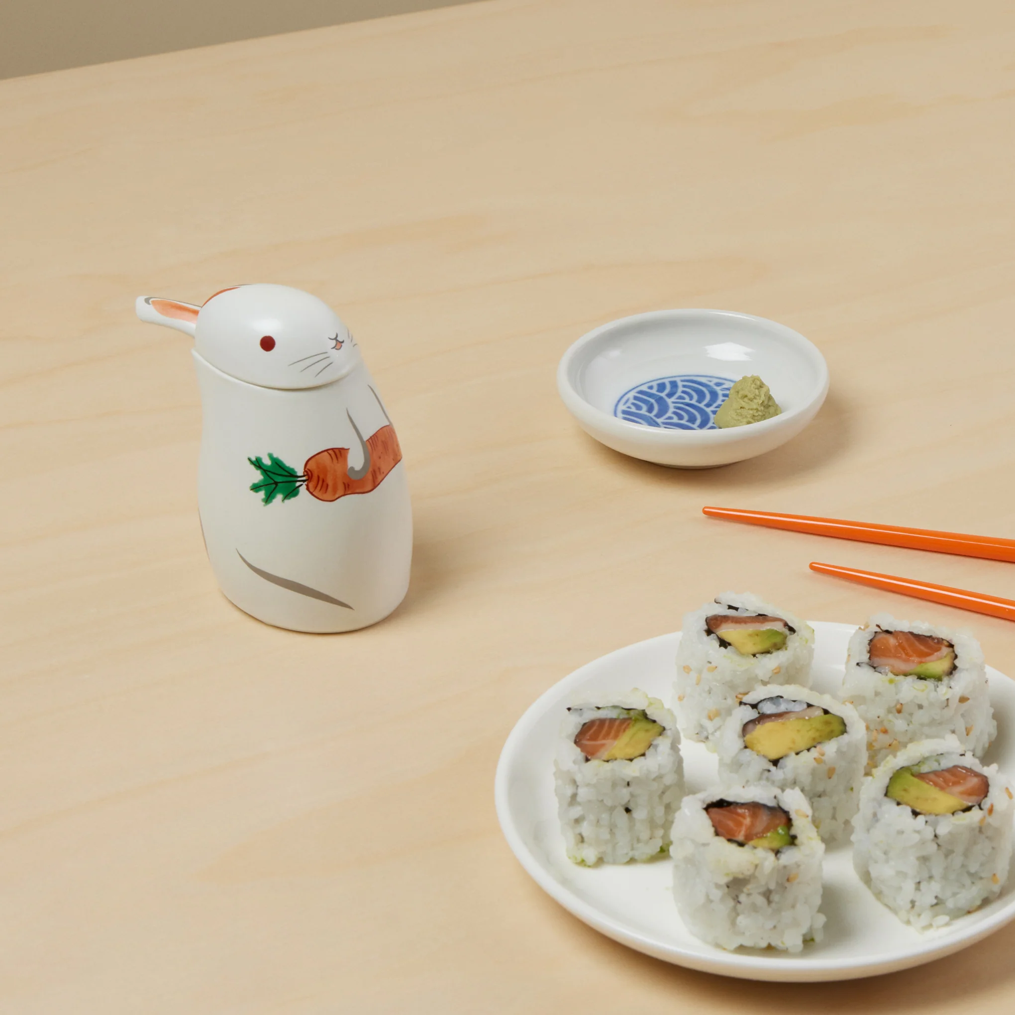 Rabbit Porcelain Soy Sauce Dispenser - Image 6