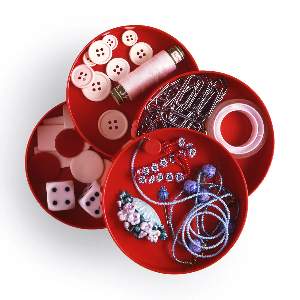Rexite Multiplor Rotating Desk Organizer - Red - Image 3