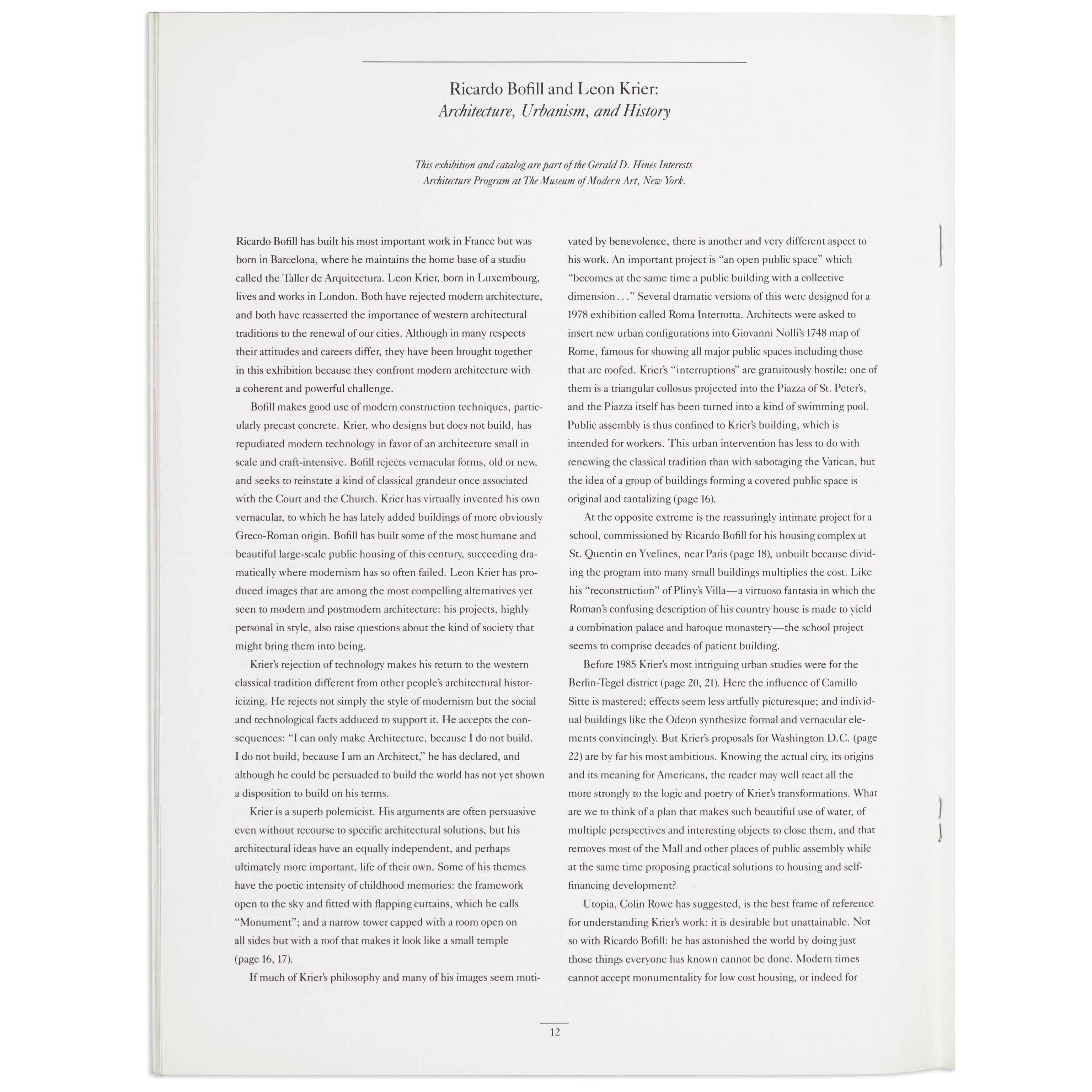 Ricardo Bofill and Leon Krier: Architecture, Urbanism, and History - Paperback - Image 5