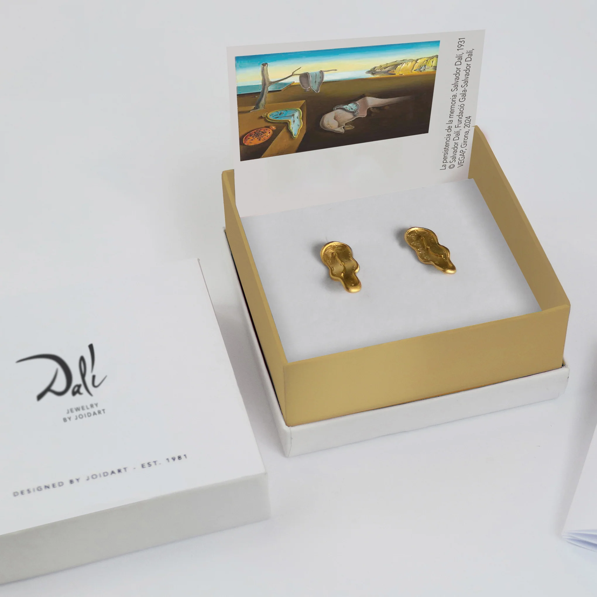 Salvador Dalí Gold-Plated Melting Clock Post Earrings - Gold - Image 3
