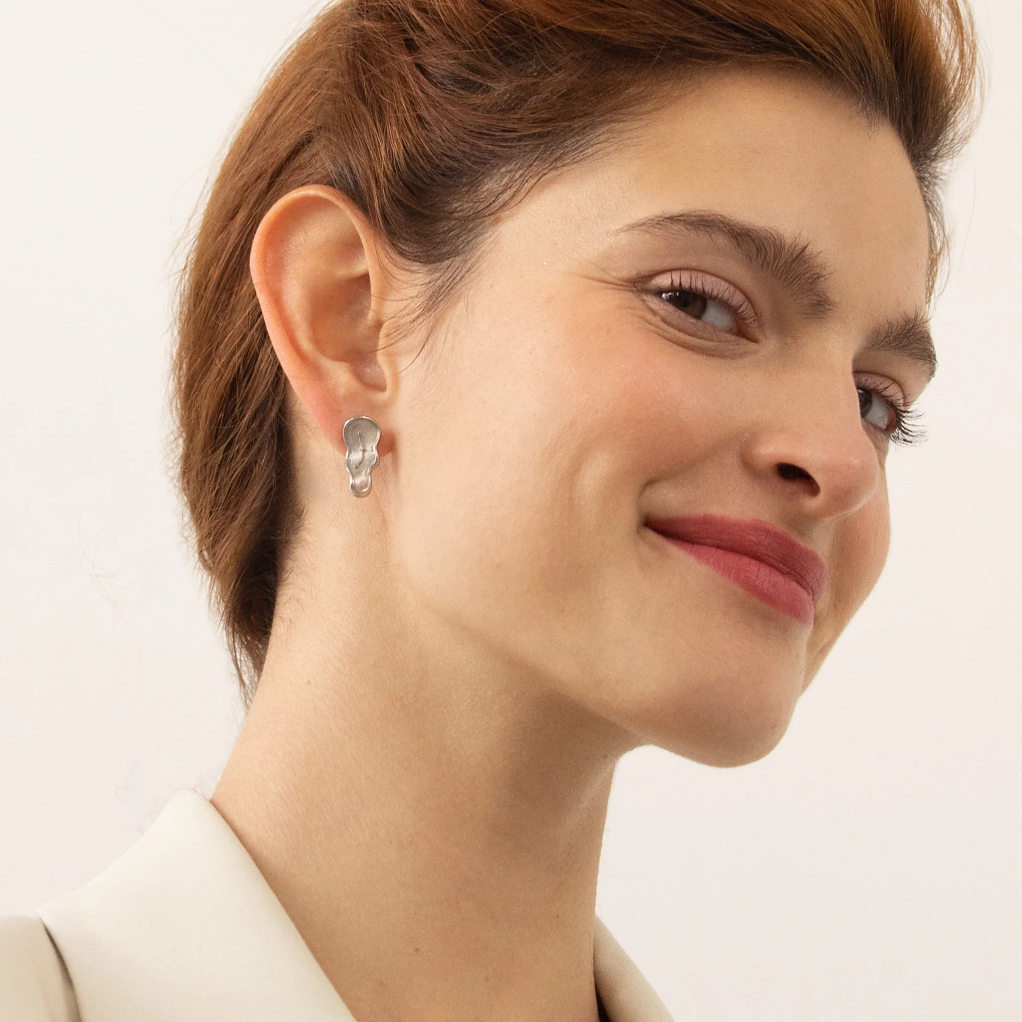 Salvador Dalí Gold-Plated Melting Clock Post Earrings - Silver - Image 4