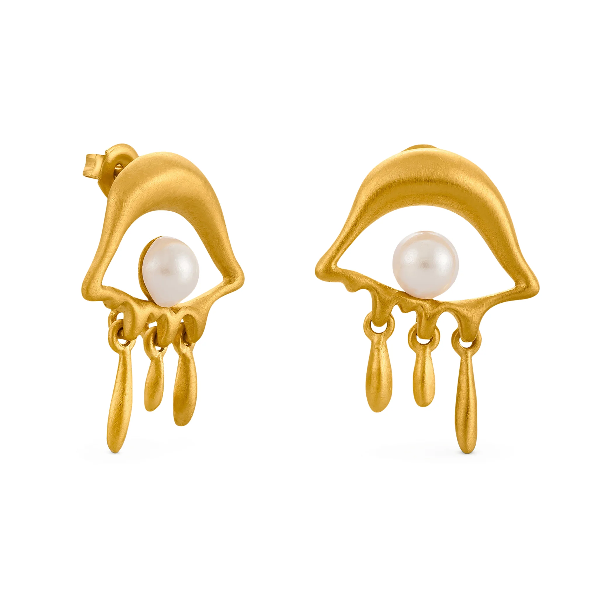 Salvador Dalí Gold-Plated Mini Eye Post Earrings - Image 3