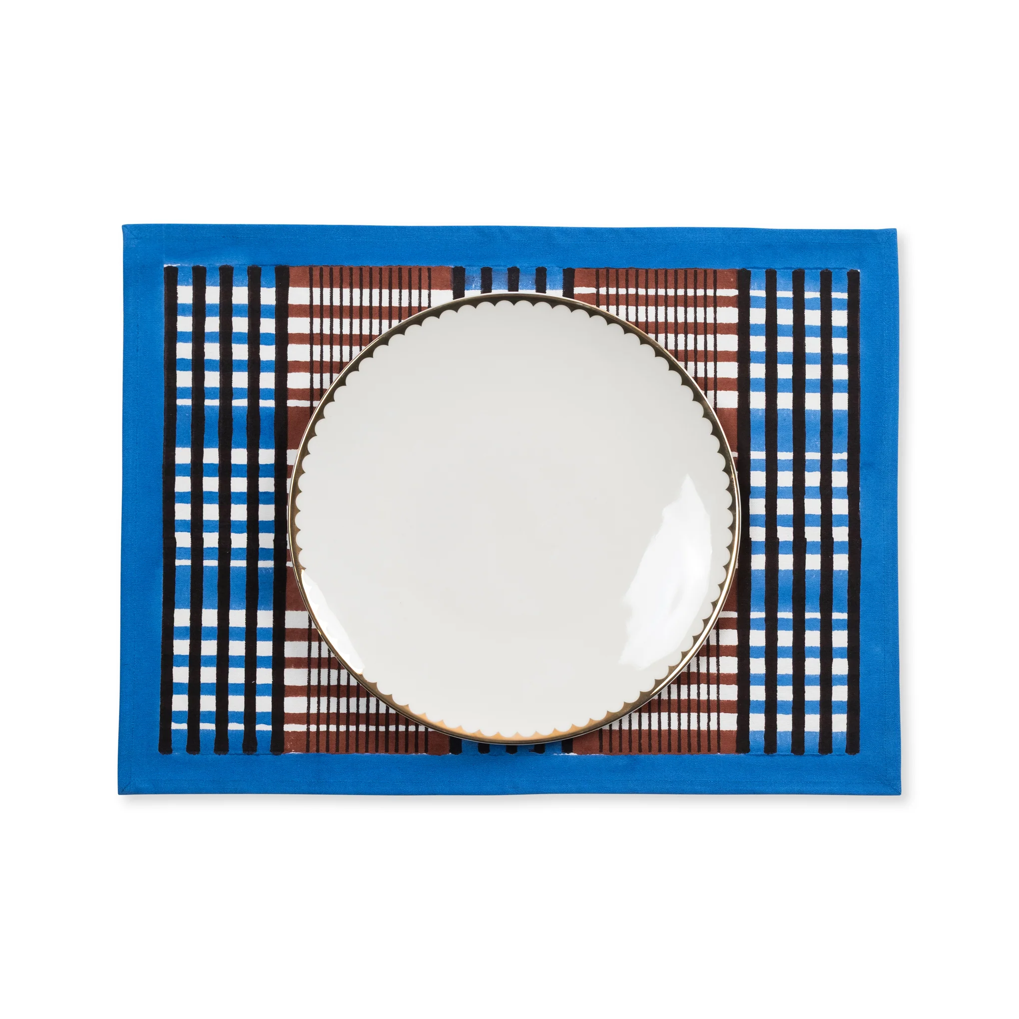 Shetland Plaid Cotton Table Linens - Placemat - Image 3