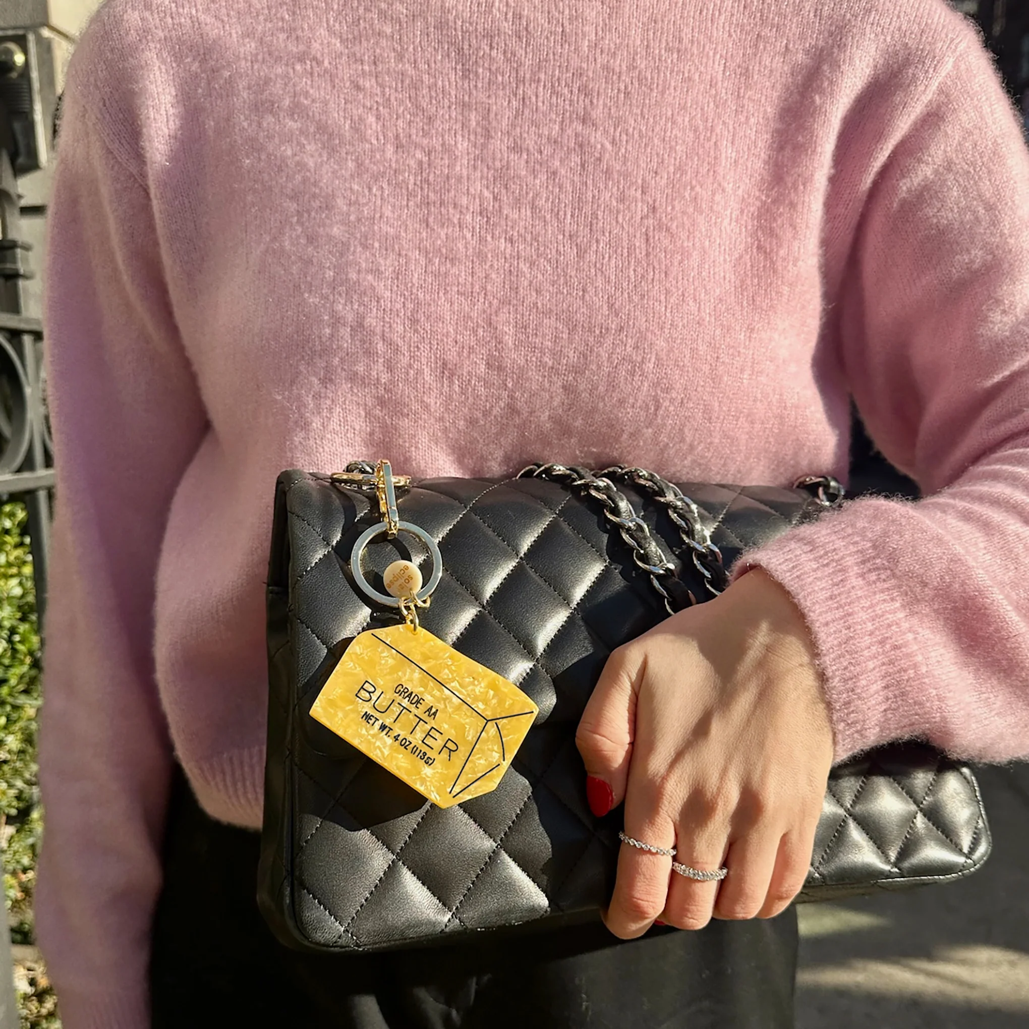 Solar Eclipse Keyring Bag Charm - Butter - Image 2
