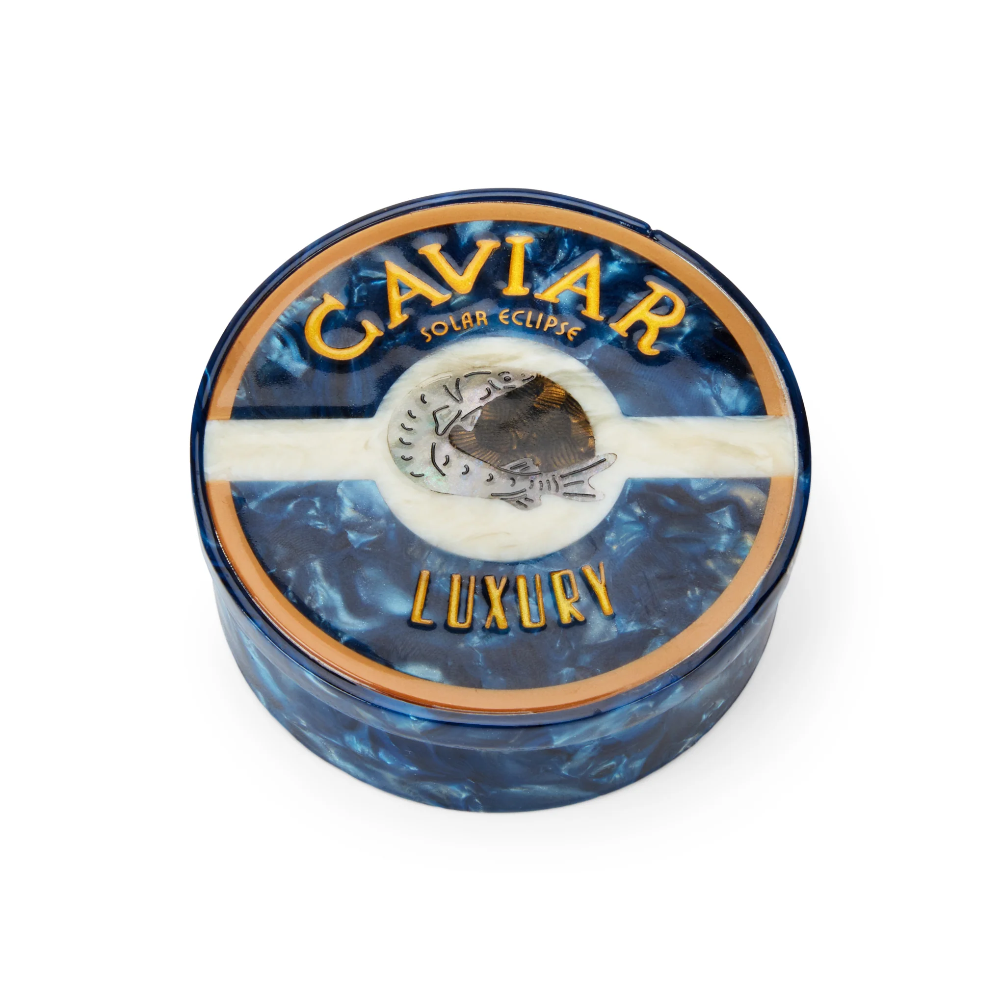 Solar Eclipse Tinned Fish Trinket Box - Caviar