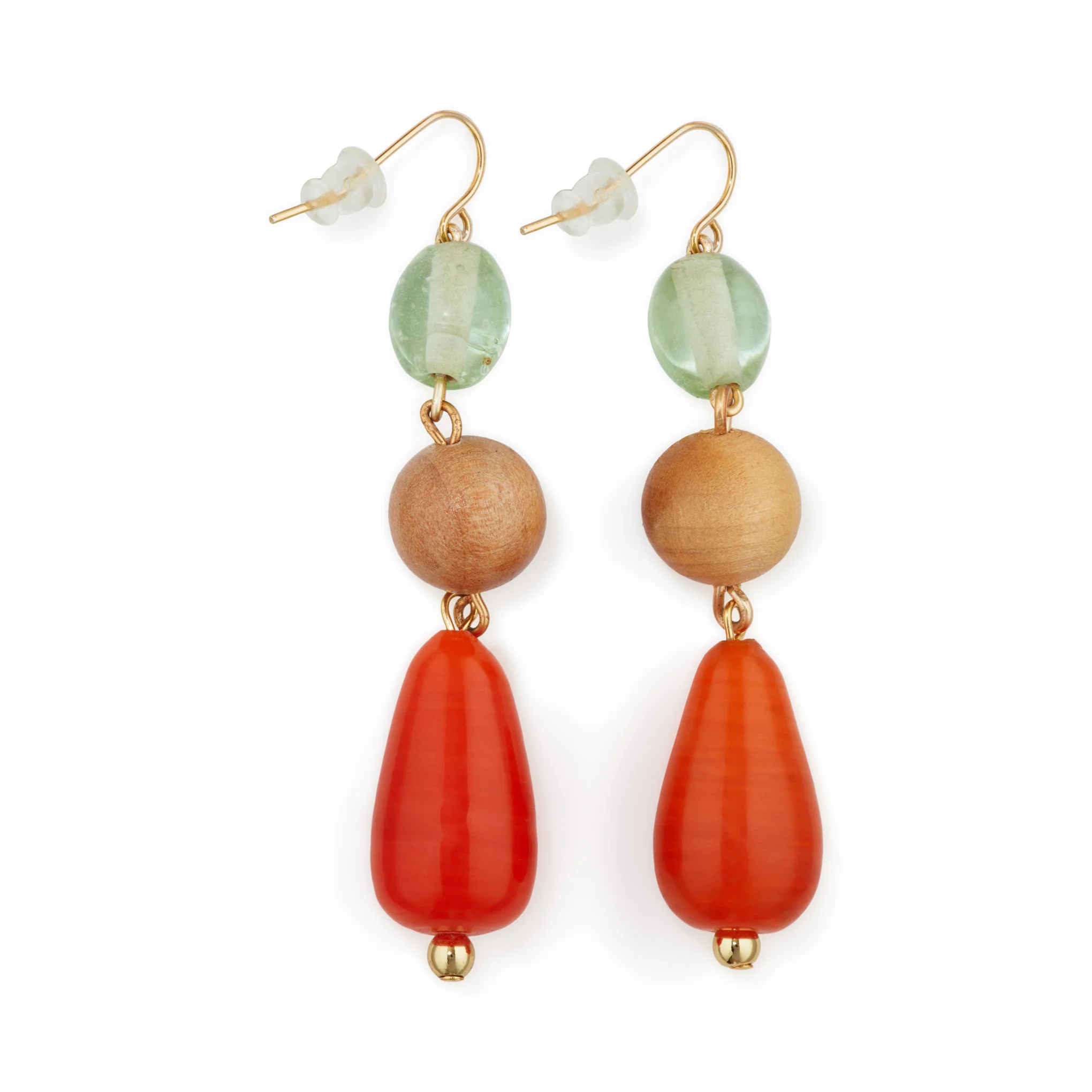 Sophie Monet Sea Glass Pearl Earrings - Image 3