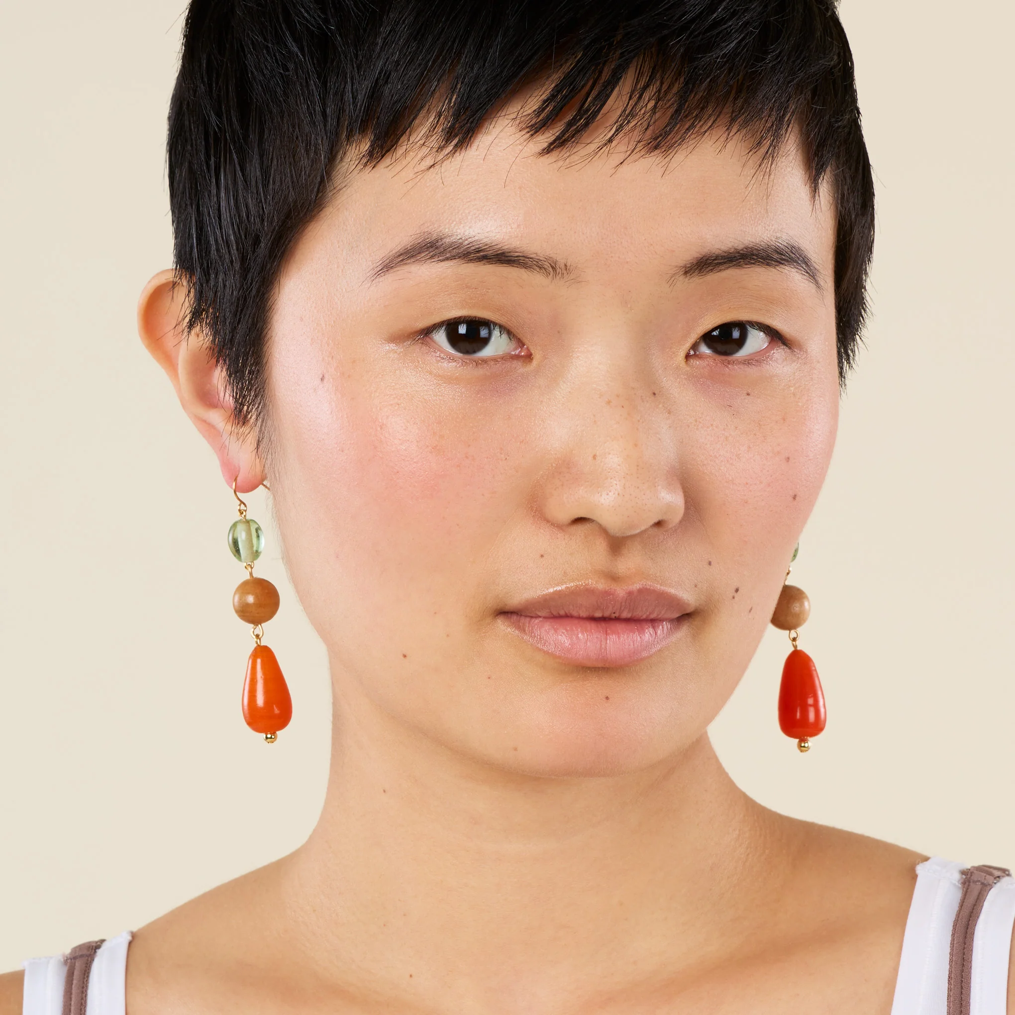 Sophie Monet Sea Glass Pearl Earrings - Image 4
