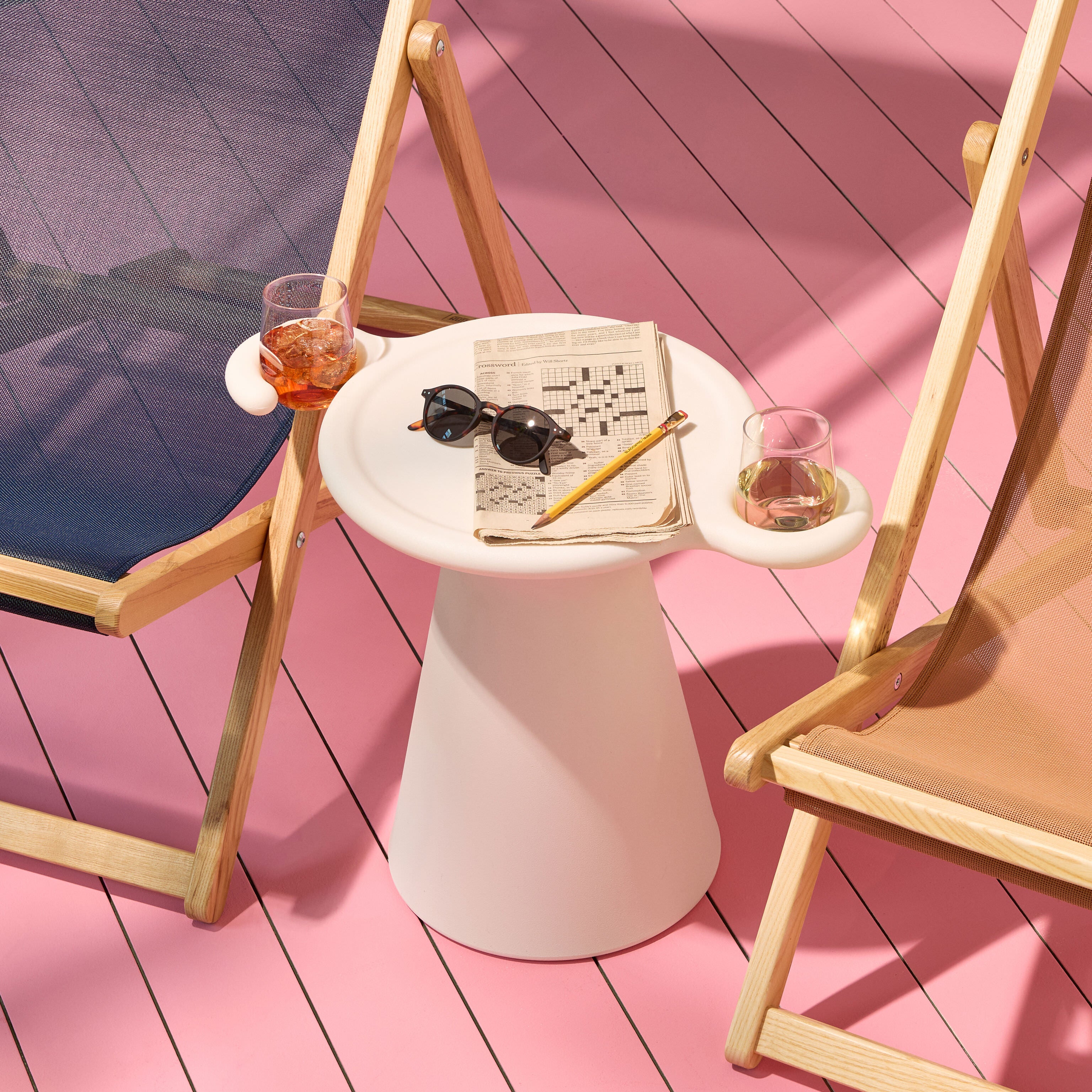 SOS Side Table & Stool from Heller - White - Image 2