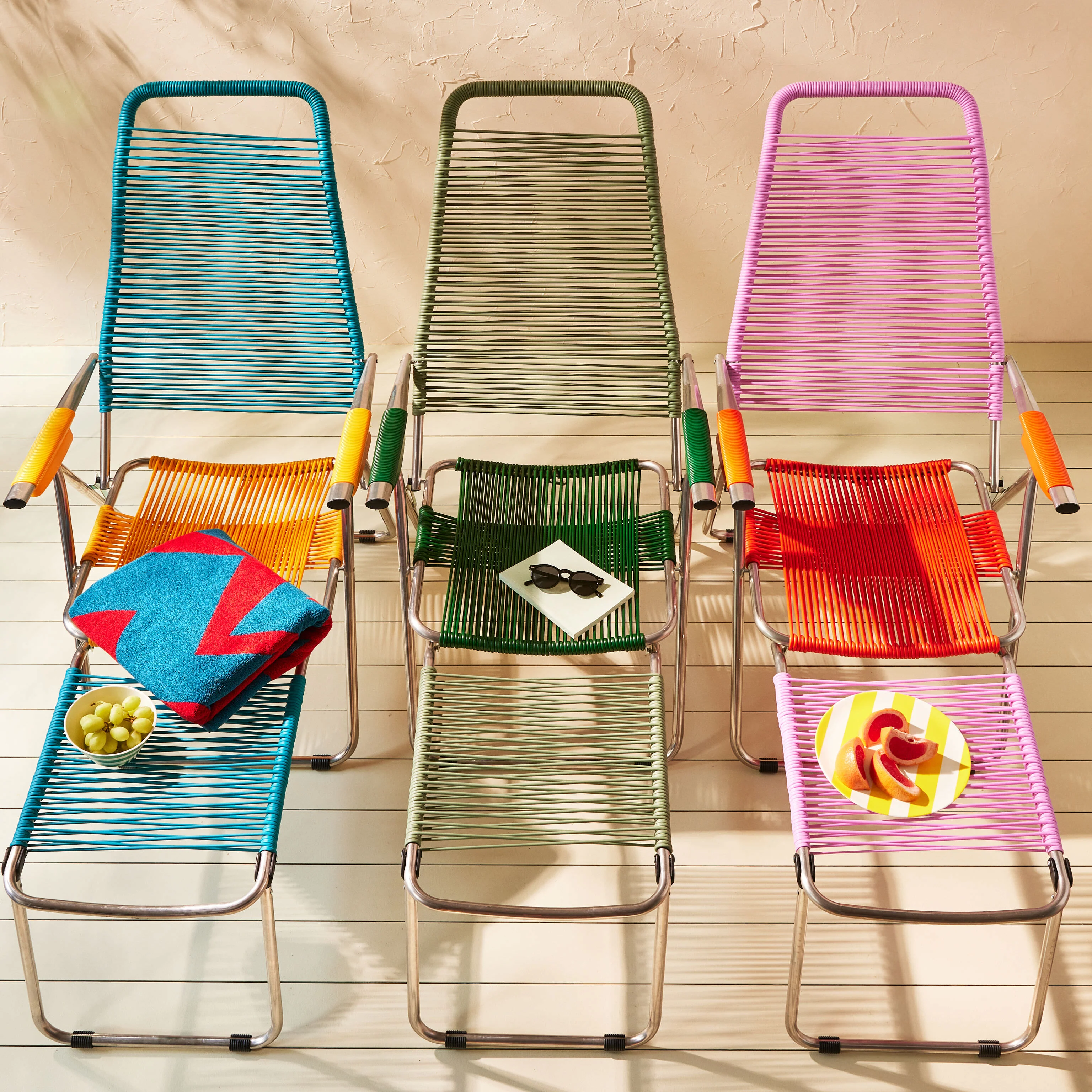 Spaghetti Outdoor Lounge Chair - Sage/ Green - Image 7