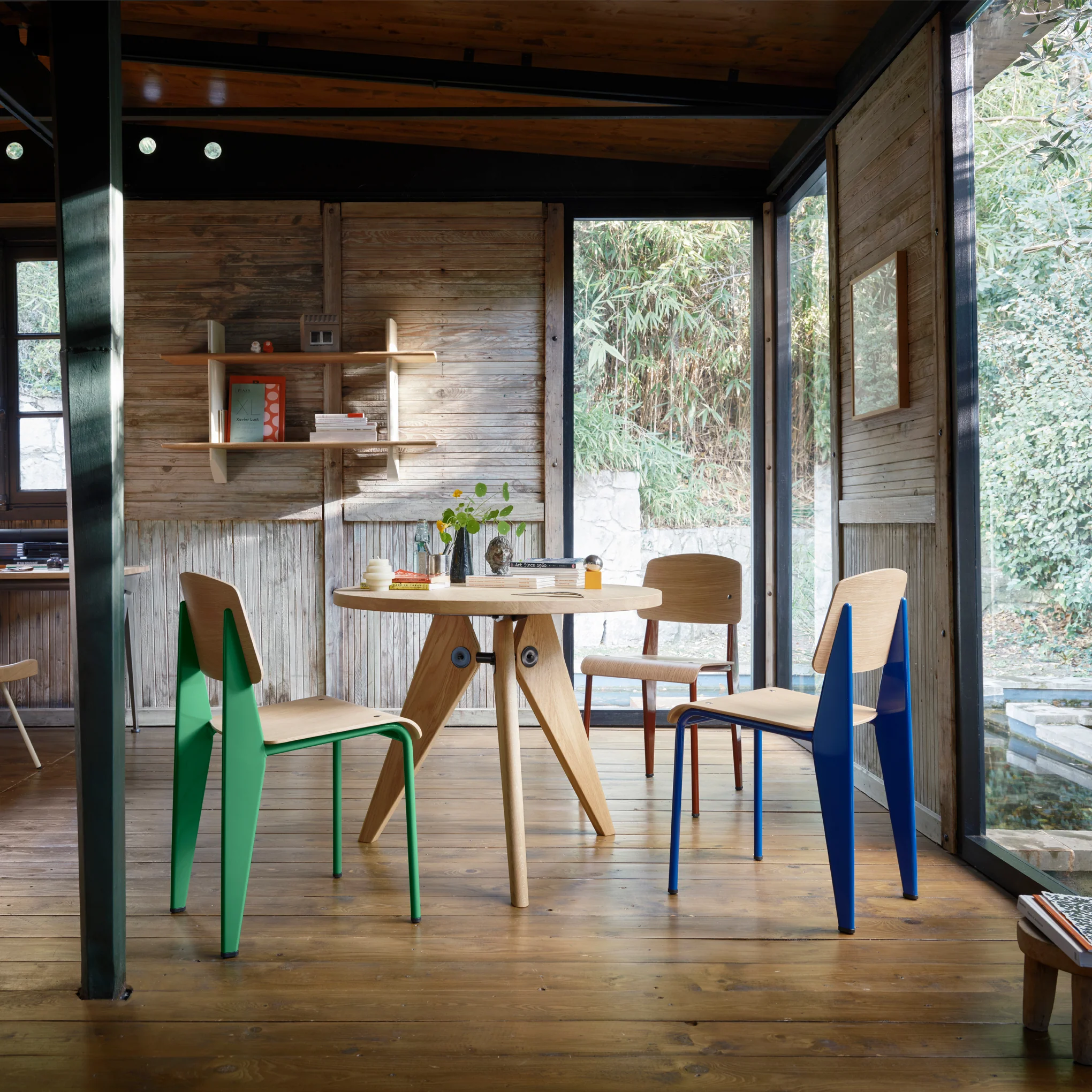 Standard Chair  Black - Oak/ Blanc Colombe - Image 4