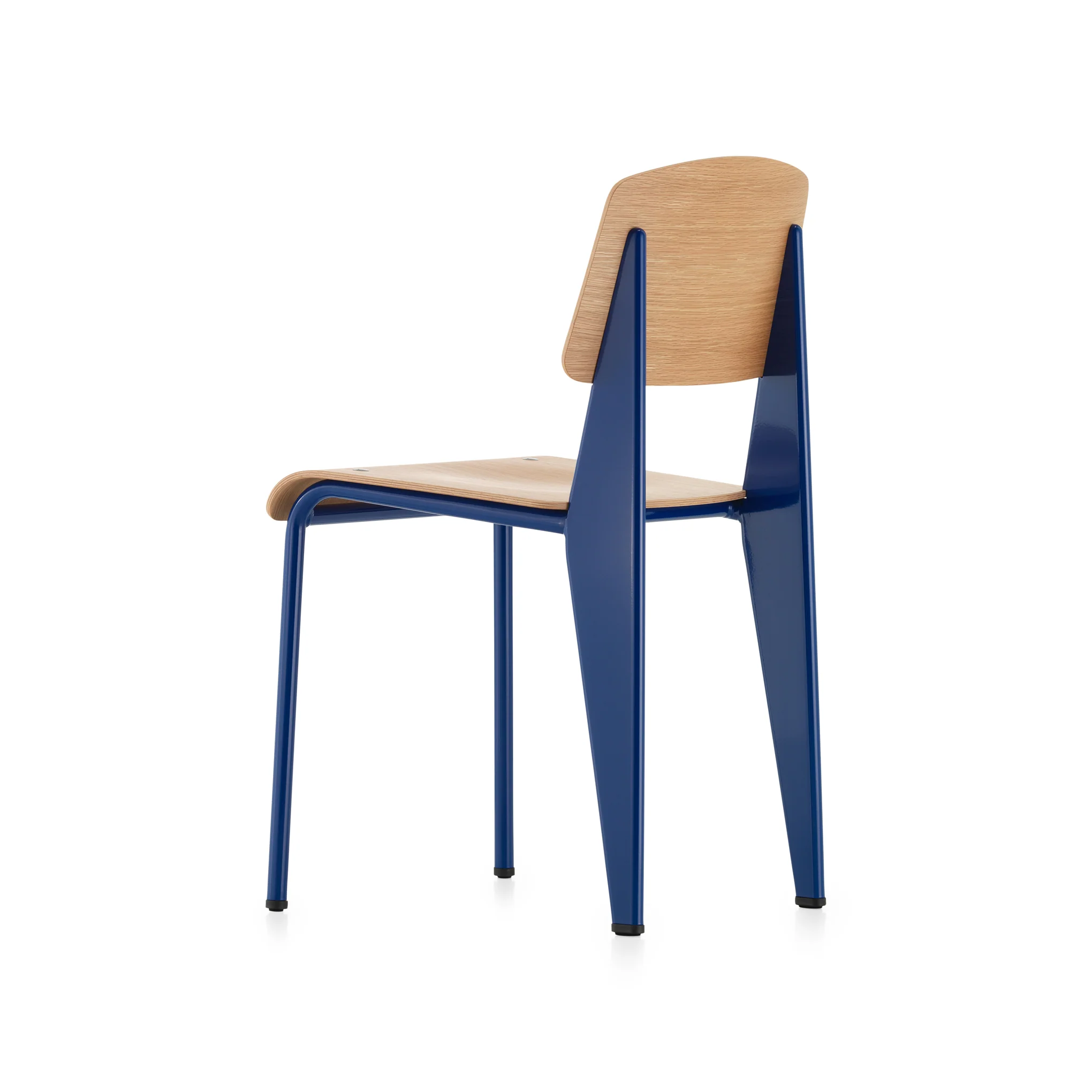 Standard Chair  Black - Oak/ Prouve Blue Marcoule - Image 4