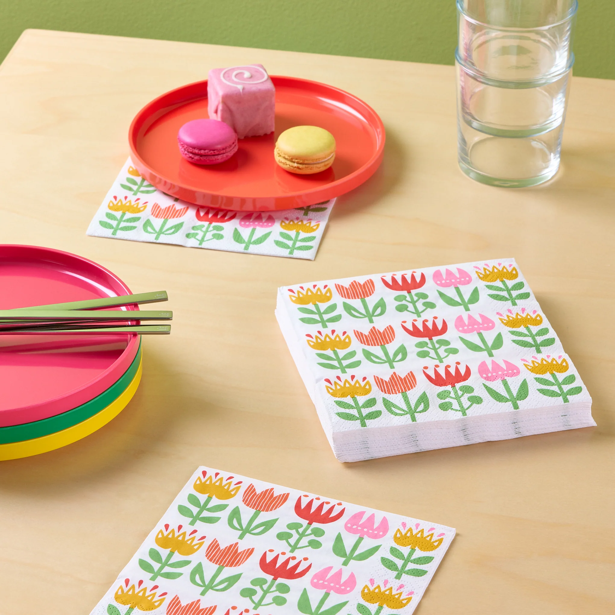 Swedish Tulip Paper Napkins - Set of 20 - Image 2