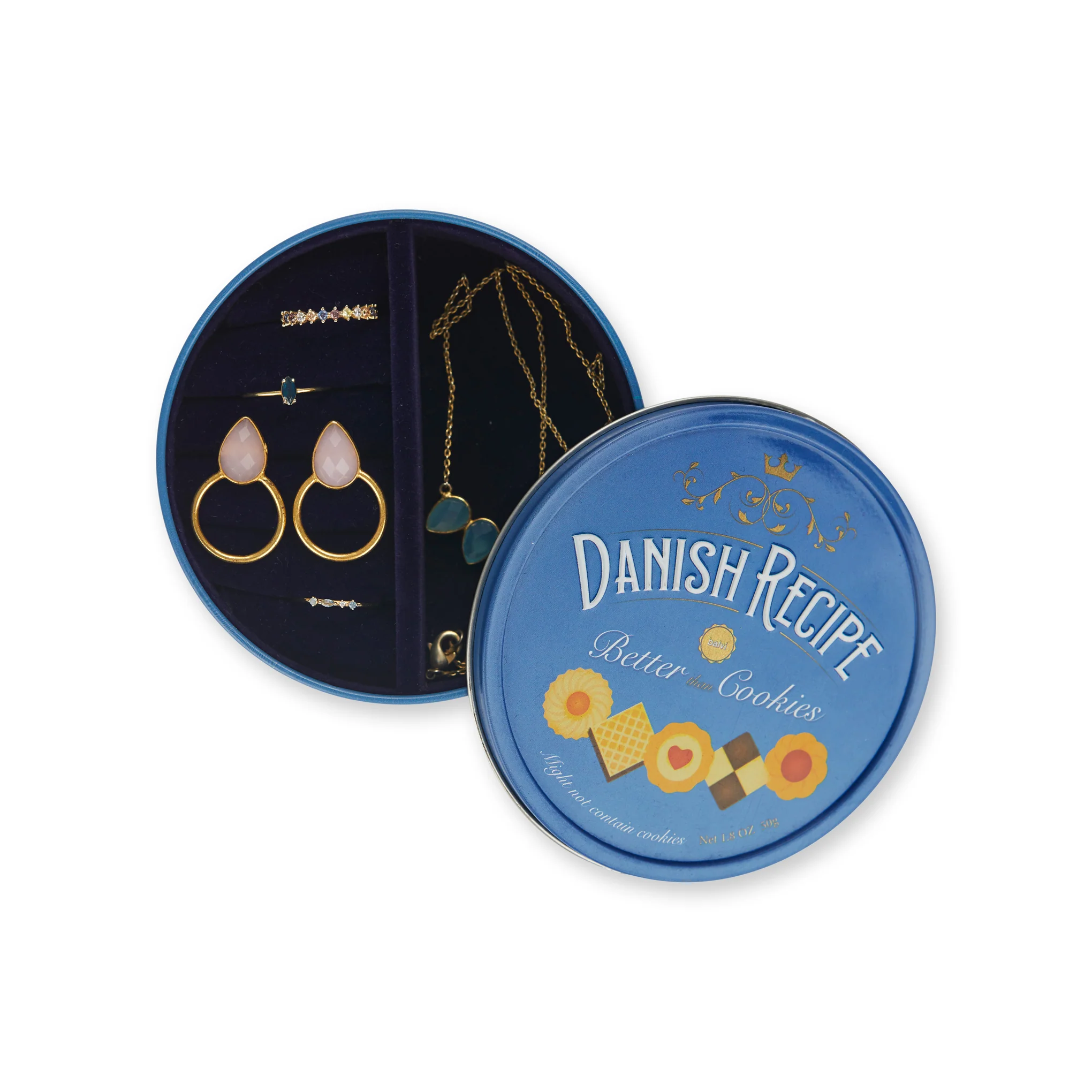 Sweets Tin Jewelry Box - Danish Recipe