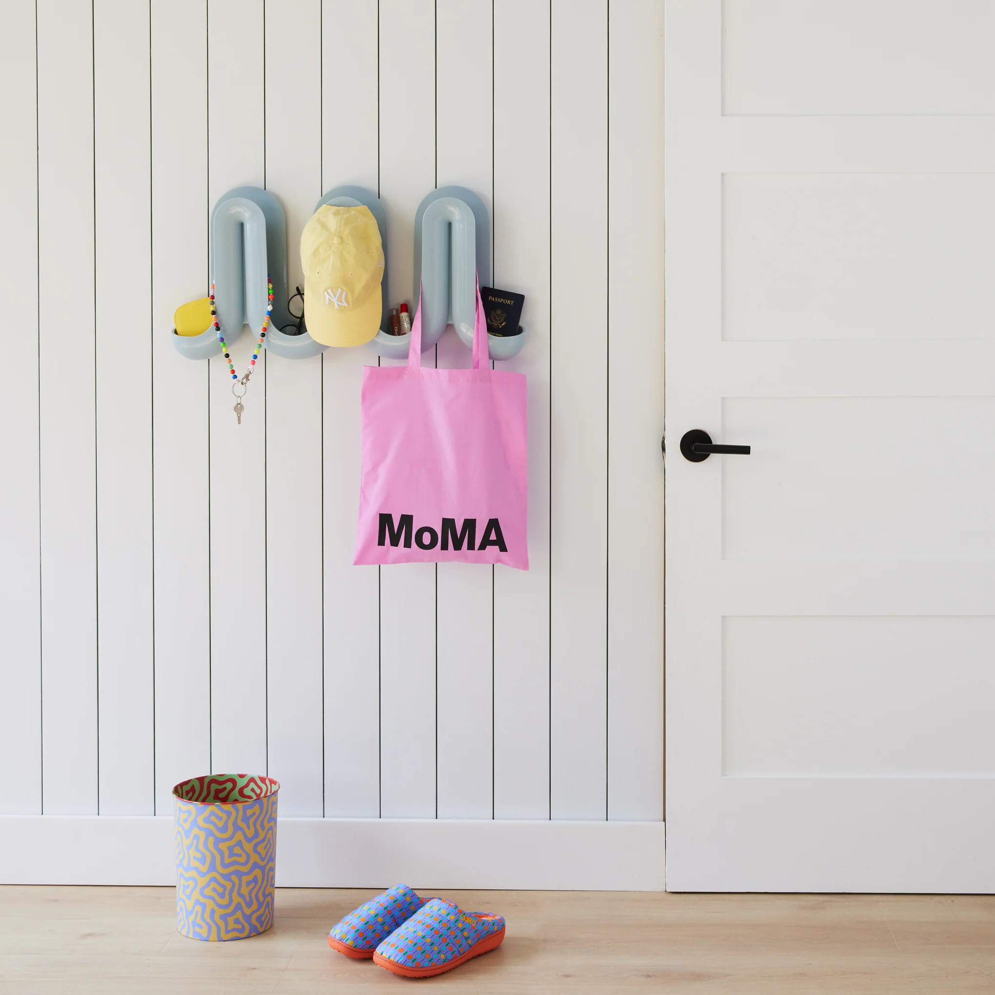 Swell Coat Rack & Wall Organizer - Yellow - Image 2