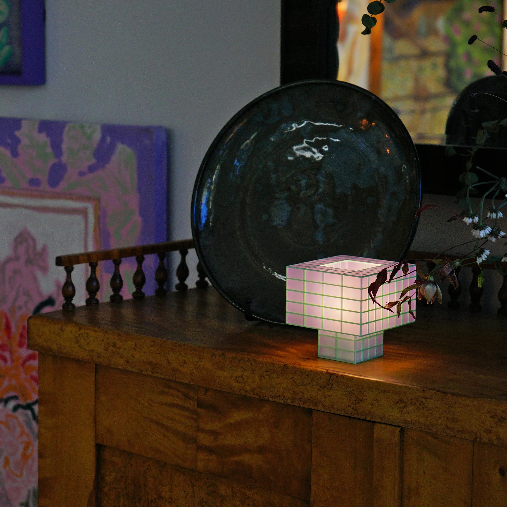 Tesser Portable Lamp - Lavender/ Mint - Image 5