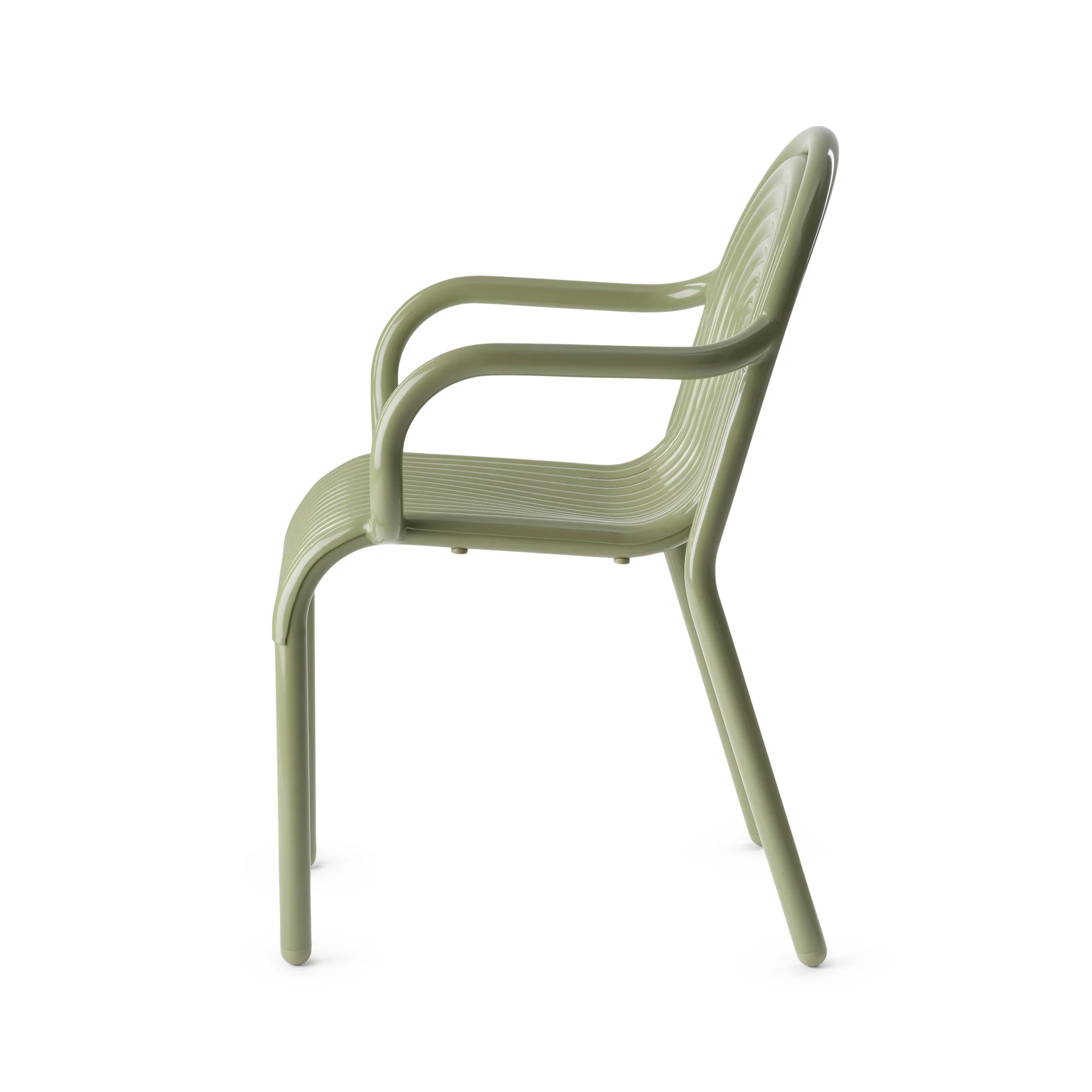 Tom Dixon Groove Outdoor Stacking Armchair - Moss - Image 4