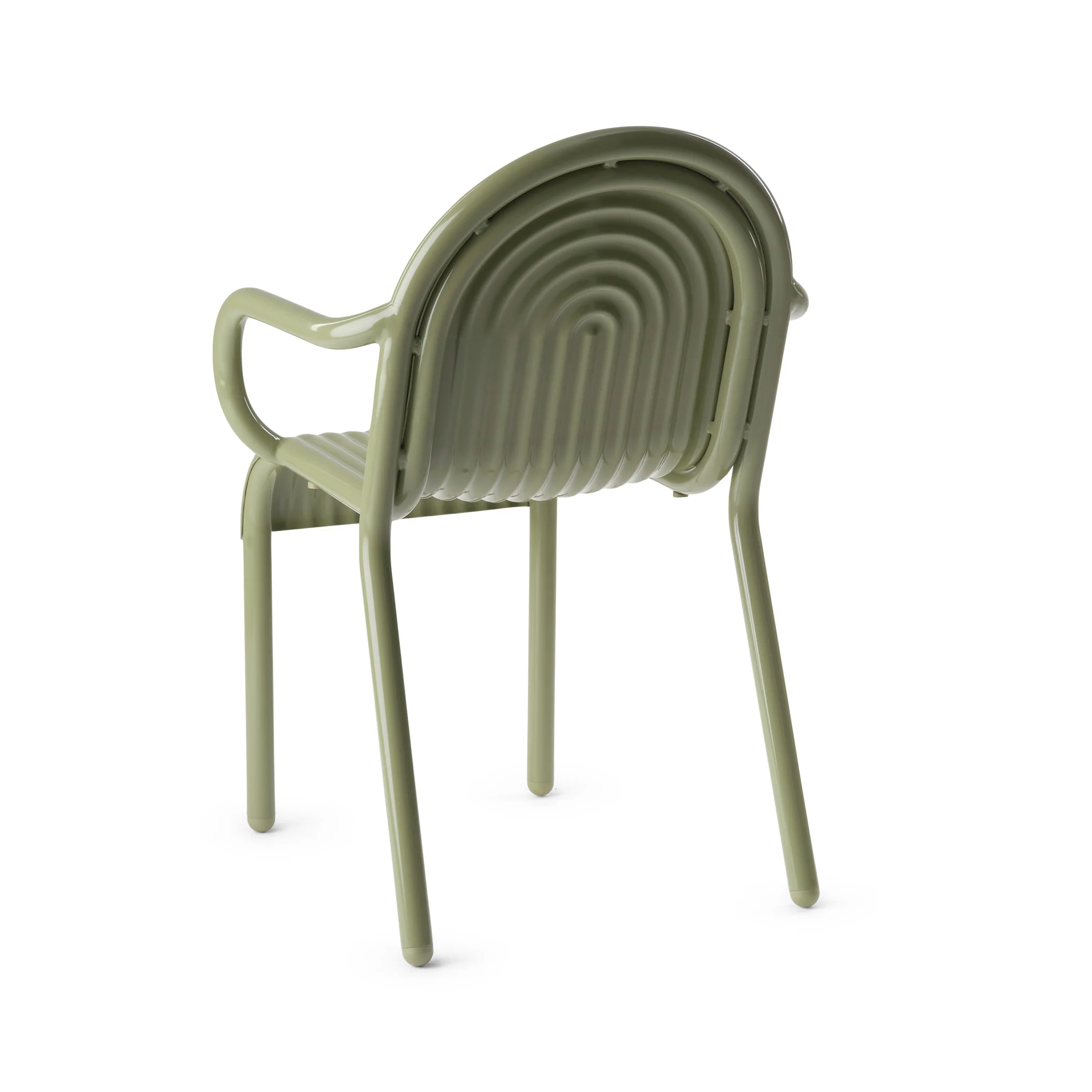 Tom Dixon Groove Outdoor Stacking Armchair - Moss - Image 5
