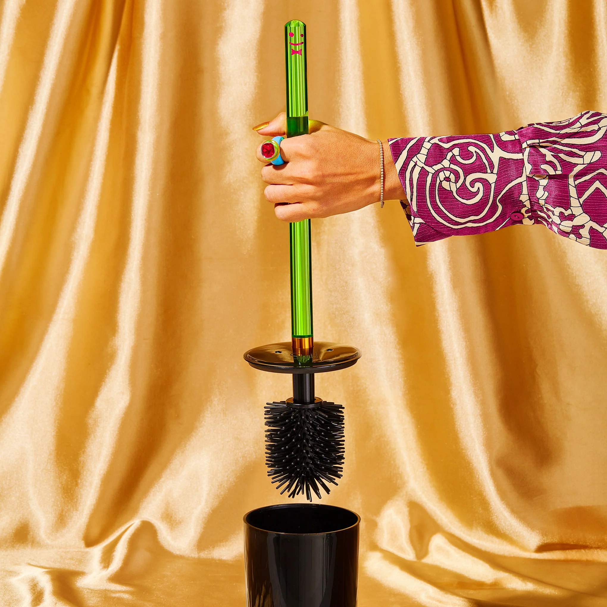 Translucent Toilet Brush - Green - Image 2