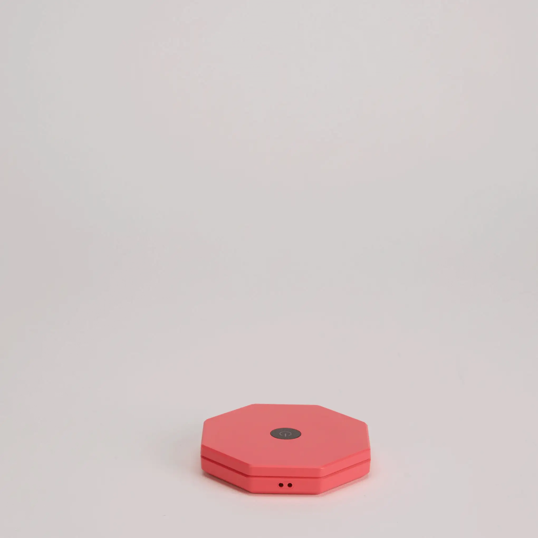 Twist Hexagon Portable Table Lamp - Coral Red - Image 3