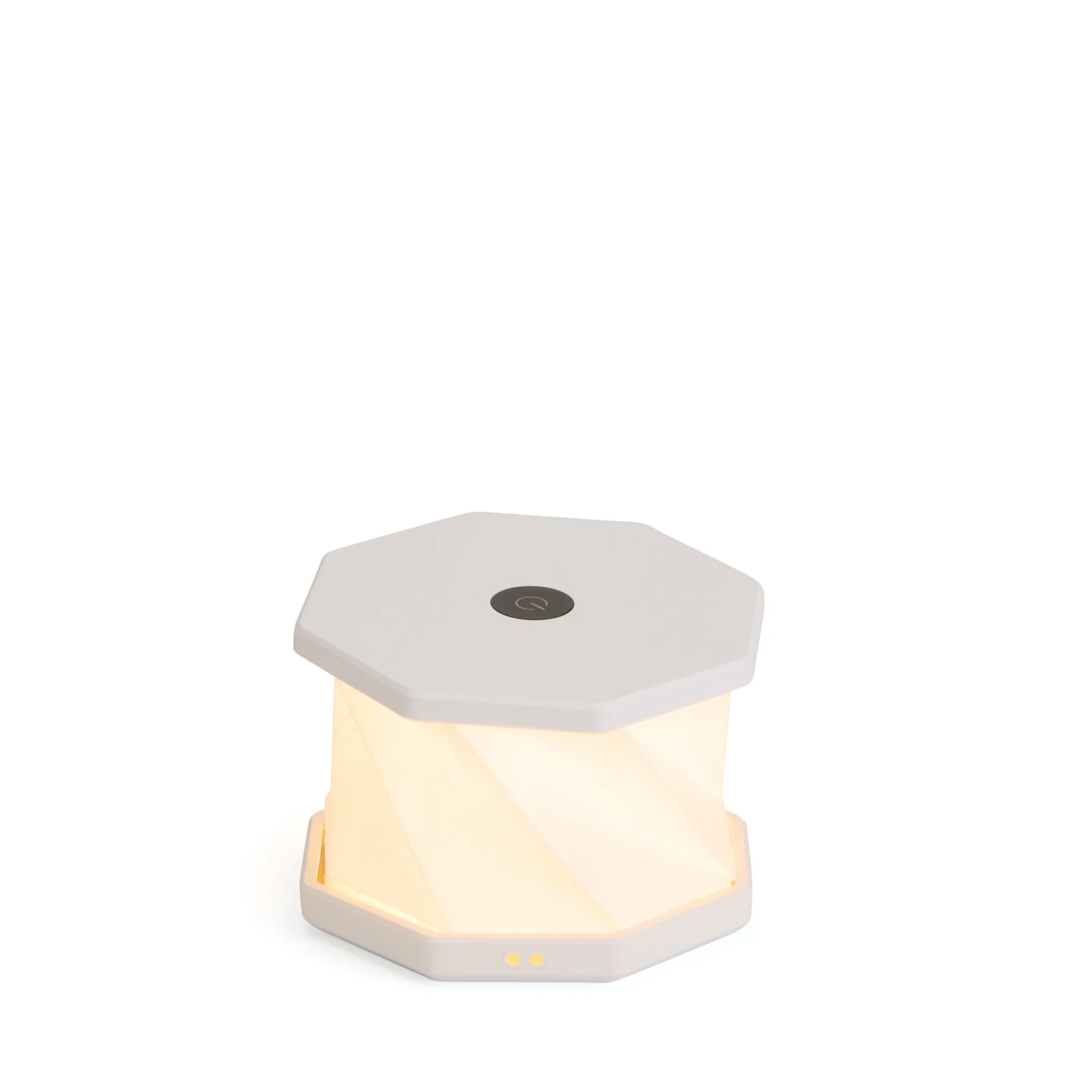 Twist Hexagon Portable Table Lamp - Lunar White - Image 4