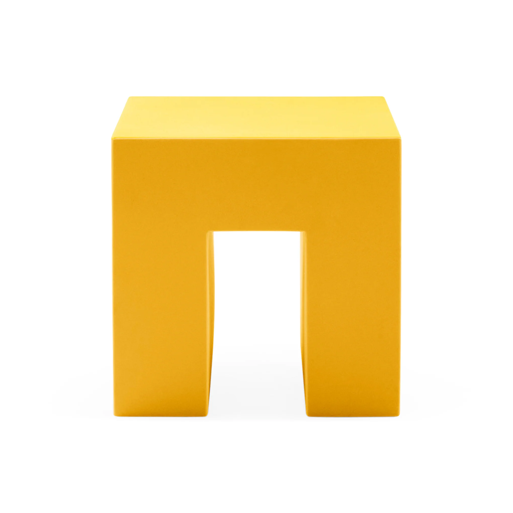 Vignelli Cube Stool from Heller - Yellow