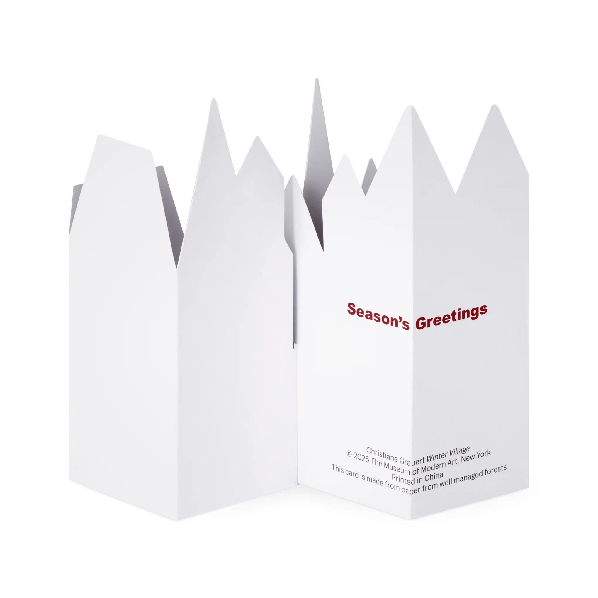 Winter Village Holiday Pop-Up Cards - Set of 8 - Image 3