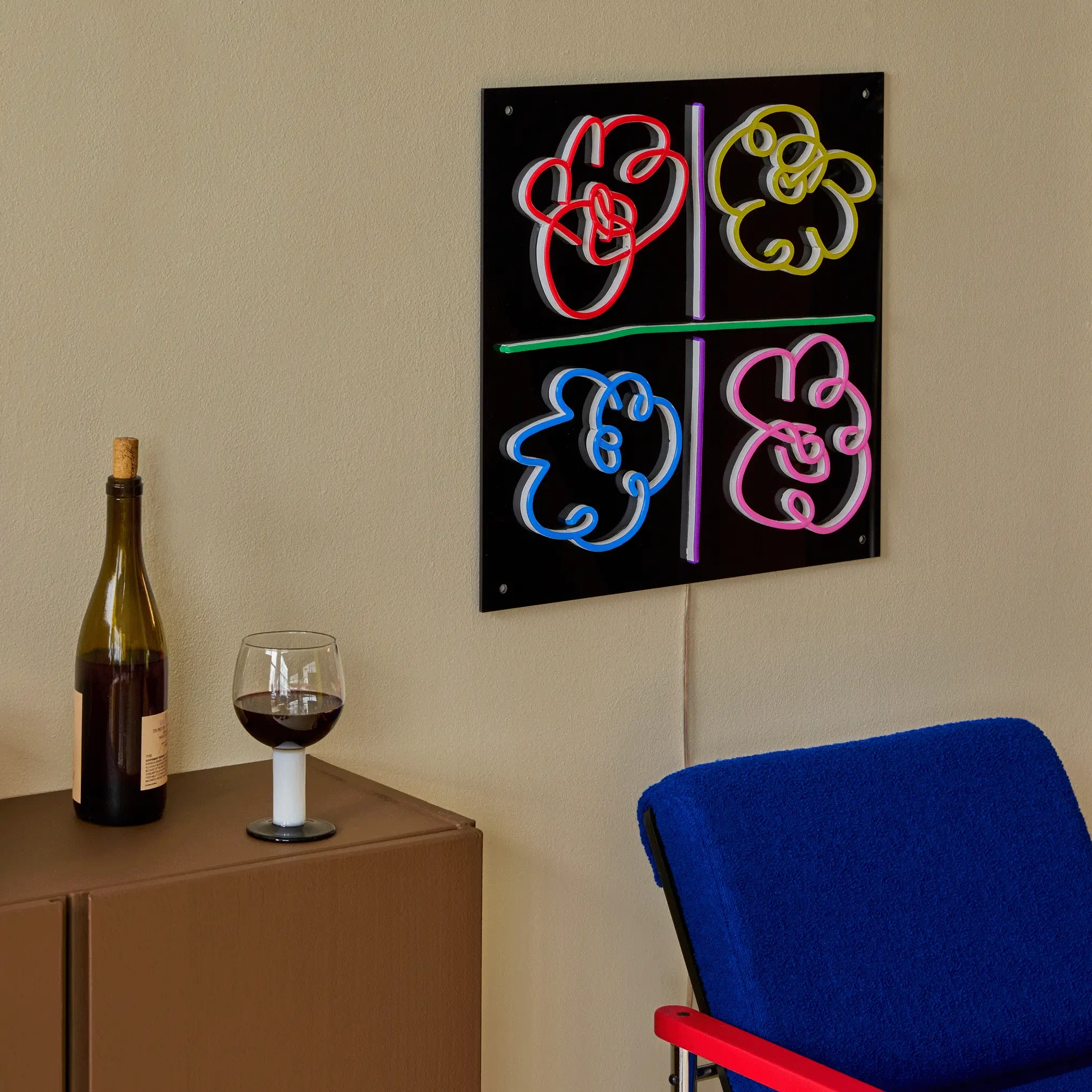 Yellowpop Mickalene Thomas Flowers Neon Sign - Image 5