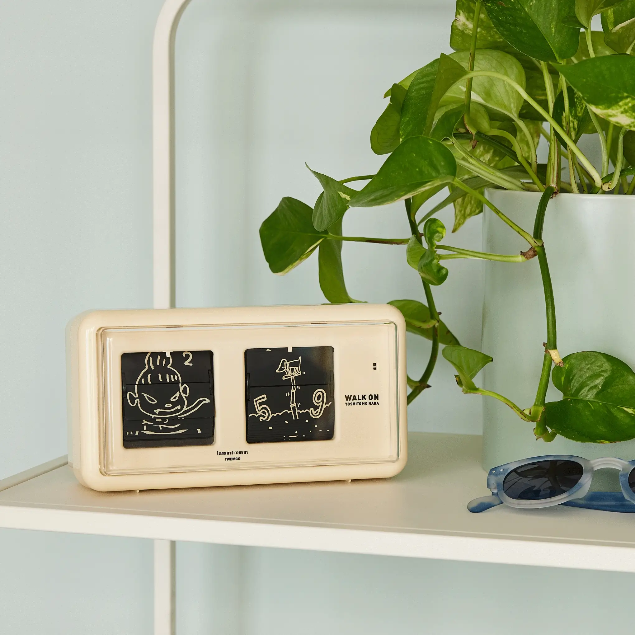 Yoshitomo Nara Walk On Flip Clock - Beige - Image 7