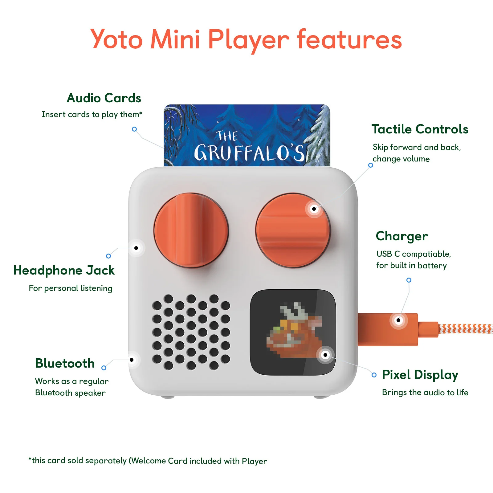 Yoto Mini Portable Audio Player - Image 4